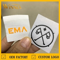 Logo personnalisé chemise à capuche chapeau écologique 3d en relief logo en caoutchouc de silicone vêtements étiquettes de col tissu tissé étiquette de cou