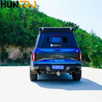 Huntoo – Tente de camping personnalisée pour camping-car, camion, ou benne de pick-up, avec boîte à outils en aluminium et support de rangement