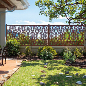 Elegante Rejilla Metálica de Jardín con Corte Láser, Valla Decorativa para Patio, Balcón, Privacidad, Delimitación de Jardín - Product Image 4