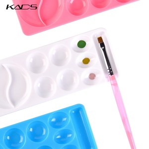 KADS New Design Nail Art Palette <b>Plastic</b> Nail Art <b>Polish</b> Mixing Tray Nail Paint Display Tray Manicure DIY Painting Tool - Product Image 5