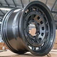 Jantes en alliage d'aluminium forgé MOJIO de 15 pouces, style Beadlock, pour Jeep Wrangler 4x4 SUV Pickup tout-terrain