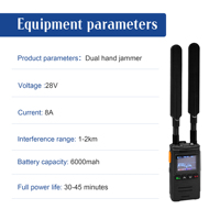 Système de détection FPV portable 300 MHz à 6 GHz, détecteur UAV étanche, identifie avec précision les systèmes d'alarme