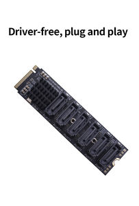 TISHRIC <span class=keywords><strong>M</strong></span>.2 <span class=keywords><strong>M</strong></span>-Key PCIe 3.0 zu SATA 6Gbps 6-Port Erweiterungskarte mit ASM1166 Chip PM Unterstützung für Synology NAS - Product Image 6