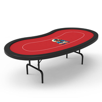 Luckyh — Table de Poker avec jambes pliantes, bas-prix, personnalisé, en forme de haricots, Texas Holden