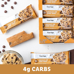 OEM Nutrition Boekweit Chocolade Chip Cookie Dough Smaak Proteïne Repen Groothandel Laag Koolhydraat 12-Stuks Doos 60g Zoet Volwassenen - Product Image 3