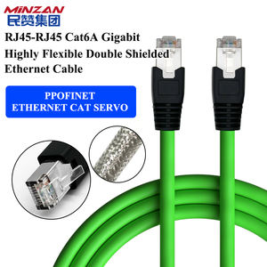Câble LAN industriel de bouclier de chaîne de traînée d'Ethernet Cat6a Rj45 M12 mâle/femelle à grande vitesse Patch de FTP câble LAN industriel de réseau - Product Image 2