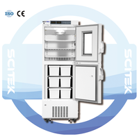 SCITEK -25 ° Réfrigérateur/Congélateur Combiné avec Contrôleur Microprocesseur, Dégivrage Manuel, Écologique, Réfrigérant Sans CFC