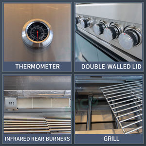 Abri <span class=keywords><strong>de</strong></span> <span class=keywords><strong>cuisine</strong></span> <span class=keywords><strong>de</strong></span> jardin <span class=keywords><strong>de</strong></span> luxe avec armoires modulaires et <span class=keywords><strong>plan</strong></span> <span class=keywords><strong>de</strong></span> <span class=keywords><strong>travail</strong></span> en acier inoxydable et grill - Product Image 5