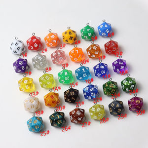 Etiqueta de viaje de <span class=keywords><strong>dados</strong></span> de acrílico de 20mm personalizada-colgante de llavero de color, adecuado para la fabricación de joyas DIY y suministro de regalo de fiesta masiva - Product Image 3