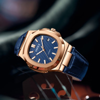 ONOLA 3853 Montres-bracelets pour hommes en cuir de vachette, montres de luxe pour hommes, fournisseurs de montres haut de gamme pour hommes, nouvelles montres pour hommes 2024