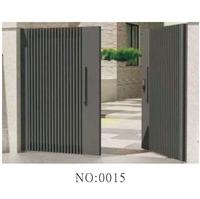 Portail de jardin manuel à double battant en aluminium moderne et minimaliste, anti-effraction, pour villa et cour extérieure
