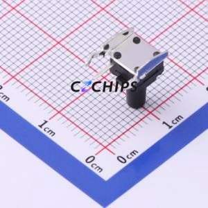 TS-1009-A135B3-D2-T2 Tactile Switch Through hole Switch Single Pole Single Throw Round Button 2.5N Right Angle Insert - Product Image 2