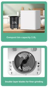 Hoàn toàn tự động Hữu Cơ nhà thực phẩm nhà bếp chất thải 2.5L Máy ủ điều khiển hàng loạt cho hộ gia đình nhà bếp nhà để xe sử dụng - Product Image 5