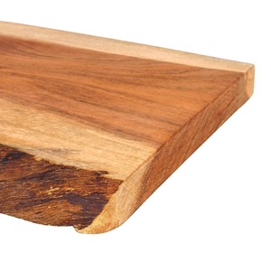 Tabla de cortar de madera maciza en oferta, con acabado liso y asa, ideal para queso, pan y preparación de alimentos. - Product Image 3