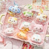 Pendentif Tête d'Animal Vintage en Silicone Alimentaire, Jouet Anti-Stress à Presser en Argile Crème pour Filles et Garçons