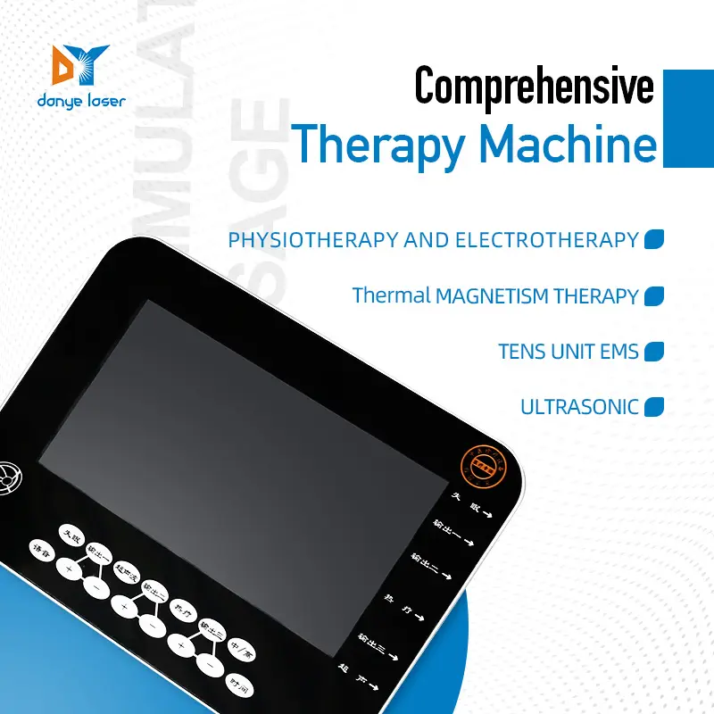Danye dijital onlarca birim cihaz elektrikli masaj tedavisi için darbeli masaj aleti ve fizik tedavi kas stimülatörü