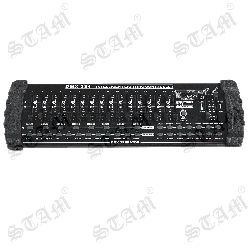 E-Lektron C-384C DMX Controller 24x 16-Channel Light Control Panel Light Control | Suitable for 19 Rack Mount