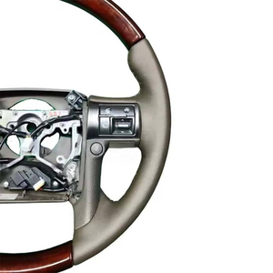 Volant de voiture en cuir et bois de qualité supérieure, <span class=keywords><strong>prix</strong></span> de gros usine, pour Lexus GX460 - Product Image 5