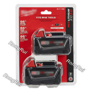 ชุดเครื่องมือไฟฟ้ามืออาชีพ Milw พร้อมแบตเตอรี่ลิเธียมและเครื่องชาร์จ 18V เครื่องเจียร์มุม ประแจกระแทก สว่านไร้สาย ชุดเครื่องมือไฟฟ้าไร้สาย - Product Image 4