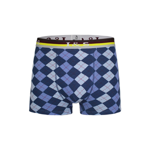 Pantaloncini di fascia alta in maglia di cotone da uomo Boxer Multi colore biancheria intima con Design Argyle per il commercio all'ingrosso - Product Image 5
