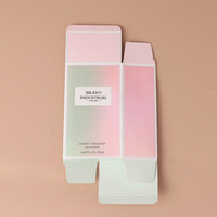 Boîte à tiroirs BRAVO haut de gamme faite à la main et gaufrée 8,3x5x14cm 16,9g avec doublure en éponge, papier couché brillant doré UV pour cosmétiques, thé, sérum