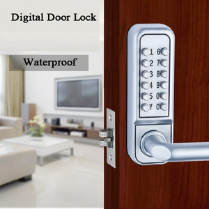 3rd Zinc Alloy Mechanical <strong>Door</strong> Lock Keyless Lever Handle Lock Swing Gate Password Lock - Product Image 2