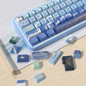 Tùy Chỉnh 3D Phim Hoạt Hình Dễ Thương Chơi Game PBT Keycaps Nga Hàn Quốc Tây Ban Nha Keycap Puller Matcha Màu Xanh Lá Cây RGB Màu Đen Tím Silicone Key Mũ - Product Image 4