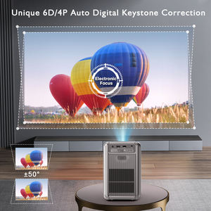 <span class=keywords><strong>Projecteur</strong></span> portable CRE CR36 750 ANSI LED 7500 lumens 4K UHD WiFi Smart <span class=keywords><strong>TV</strong></span> avec Android 9 et résolution native 1080p - Product Image 2