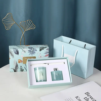 Marque distributeur d'usine Mini 50ml 50g Multi Scents Reed Diffuseur et ensemble de bougies Coffret cadeau