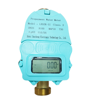 Medidor de Agua Prepago con Sistema de Tarjeta IC, Cuerpo de Latón DN15, Lectura Remota Inalámbrica Inteligente, Resistente al Agua IP68