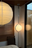 Lampe de sol télescopique sans perçage de style italien, pour salon, décoration intérieure, lampe de sol LED d'ambiance