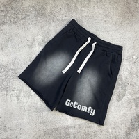 Shorts en maille personnalisés en coton pour la gym, la course, l'entraînement, style baggy vintage streetwear