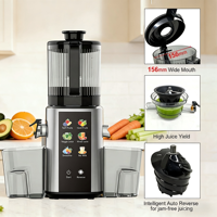 Elektrische 350W zelfreinigende slowjuicer met omgekeerde functie, extra grote invoeropening (2,5L), koudpersen, voor smoothies, huishoudelijk gebruik