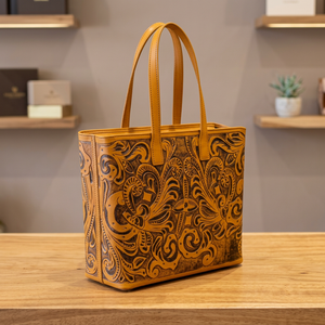 Sac à main pour femme en cuir véritable rouge, imperméable, léger, avec poignées tressées, fermeture à glissière, grande capacité, usage quotidien décontracté - Product Image 1