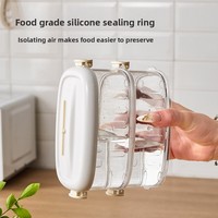 Boîte de rangement pour épices en plastique transparent de qualité alimentaire, compatible micro-ondes, 800-1000 ml, pot hermétique pour cuisine domestique, pour le Sichuan