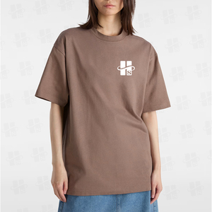 T-shirt unisexe en coton peigné de haute qualité, coupe oversize streetwear, épaules tombantes, personnalisable, pour l'été - Product Image 2