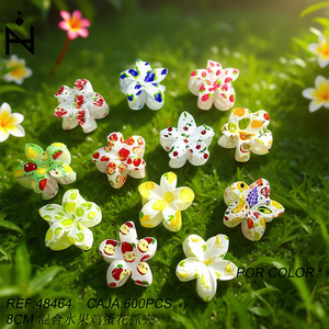 Pinza de Pelo con Flor de Frangipani y Frutas Mixtas Angelina de 8 cm, Accesorio para el Cabello para Mujer, Pinzas de Pelo de Resina Casuales y a la Moda - Product Image 4