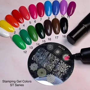 Venda por atacado de pintura de ondulação de gel de beleza para estampagem de unhas fornecedor de alta pigmentação