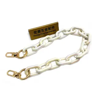 Electroplated AB colored acrylic buckle assembly chain DIY mobile phone case cross body shoulder strap water Cup decorative