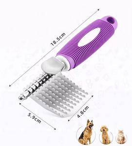 <span class=keywords><strong>Il</strong></span> nuovo pettine per cani e gatti 2025 viene fornito con un manico lungo 2.5 pollici e una lama di sicurezza in acciaio inossidabile per districare i capelli. - Product Image 6