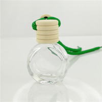 MUB Vente à Chaud Diffuseur de Parfum de Voiture 10ml Design Simple Vide Plat Rond Bouteille de Parfum de Voiture Suspendue