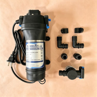 Pompa Peningkat Tekanan Air Otomatis Mambaflo FL-33 110V AC Self Priming 35PSI 12.5LPM untuk RV, Caravan, dan Kapal