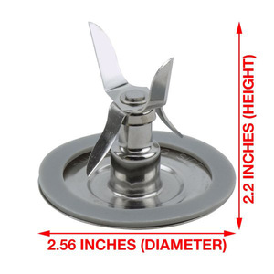 Compatible con la <span class=keywords><strong>base</strong></span> de la cuchilla de la <span class=keywords><strong>licuadora</strong></span> <span class=keywords><strong>OSTER</strong></span>, conjunto de 4 cuchillas de acero inoxidable, piezas de repuesto - Product Image 1