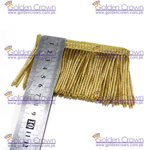 Flecos de Hilo Metálico Dorado GC-04089 de la Marca GC al por Mayor, con Tamaño Personalizado para Uso Decorativo en Prendas, Textiles para el Hogar, Material Metálico - Product Image 3