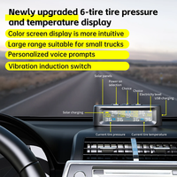 Système d'alarme de sécurité automatique de surveillance de la pression des pneus Surveillance solaire de la température des pneus Camion VR TPMS 6 capteurs