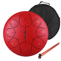 Hluru – tambour à langue en acier 8 Note 10 pouces, tambour à main, Instruments de musique pour enfants, Instrument à Percussion avec sac de tambour THL8-10