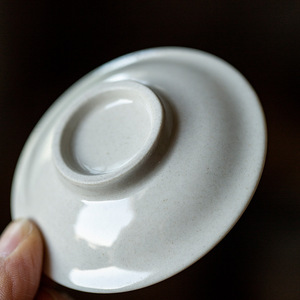 Ceramic <b>Teacup</b> Coaster Wood Ash Round Kung Fu Tea Set Accessory Retro New Chinese Style - Product Image 3