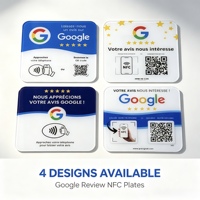 Carte NFC personnalisée pour les avis Google en français