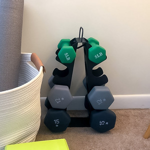 Wellshow 4 Tier Dumbbell Rack <strong>Weight</strong> Rack for Home Gym Dumbbell <strong>Stand</strong> for Free <strong>Weights</strong> - Product Image 4