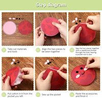 Jouet éducatif pour enfants, fournitures d'artisanat, feutre pré-coupé, planètes de l'espace, Terre, astronaute, jouets en peluche, couture DIY pour adultes